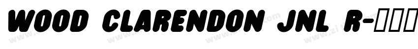 Wood Clarendon JNL R字体转换